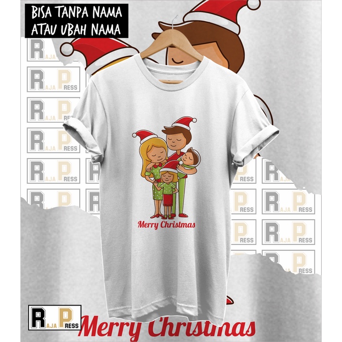 KAOS NATAL KELUARGA NATAL MERRY CHRISTMAS SANTA CLAUS KELUARGA BAJU NATAL