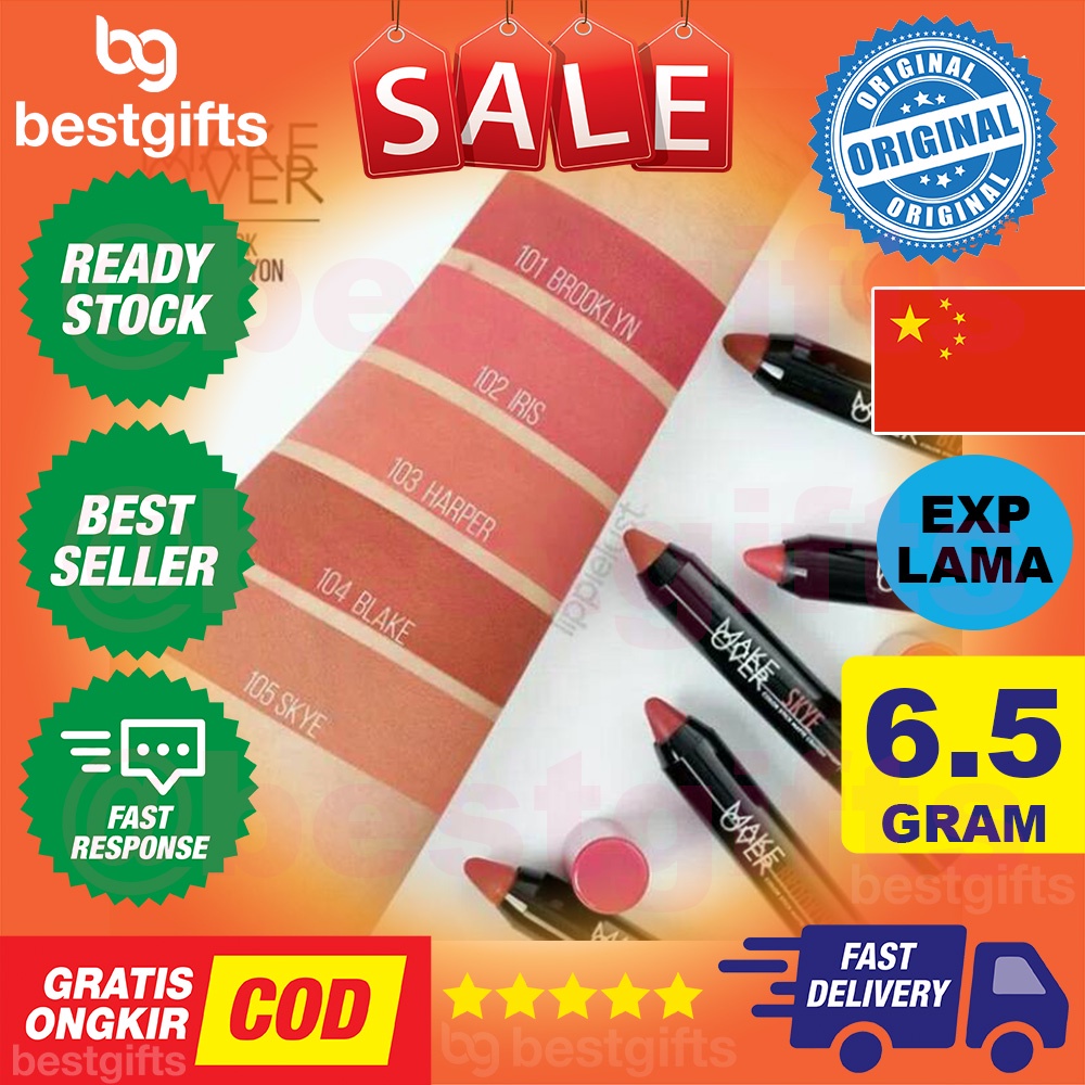 MAKE OVER MAKEOVER COLOR STICK MATTE CRAYON LIPSTIK LIPSTICK LIP GLOSS TINT STIK STICK 2.6 GRAM