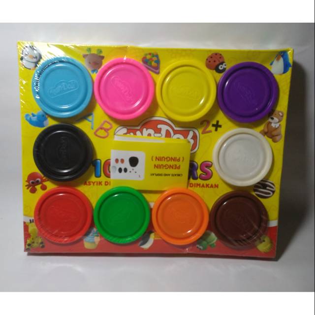 Mainan Clay Fun Doh 10 Colors Warna Warni Fun-Doh Anak Toys Smart Kids Genius Kreatif Creative IQ