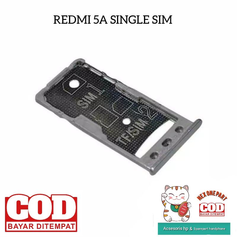 SIMTRAY REDMI 5A SINGLE SIM - SIM TRAY SIM LOCK TEMPAT KARTU SIM REDMI 5A 1 SIM