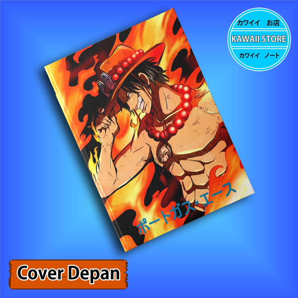 

Notebook / Pocket book Hard Cover Anime One Piece PORTGAS D ACE uk A5 & A6 / Notes Book