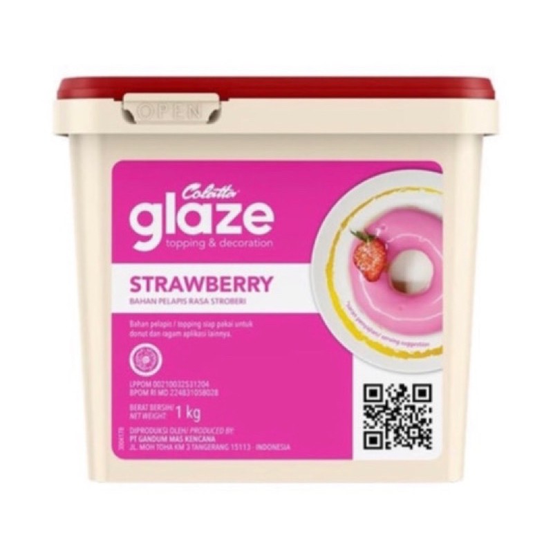 COLATTA GLAZE STRAWBERRY 1 KG