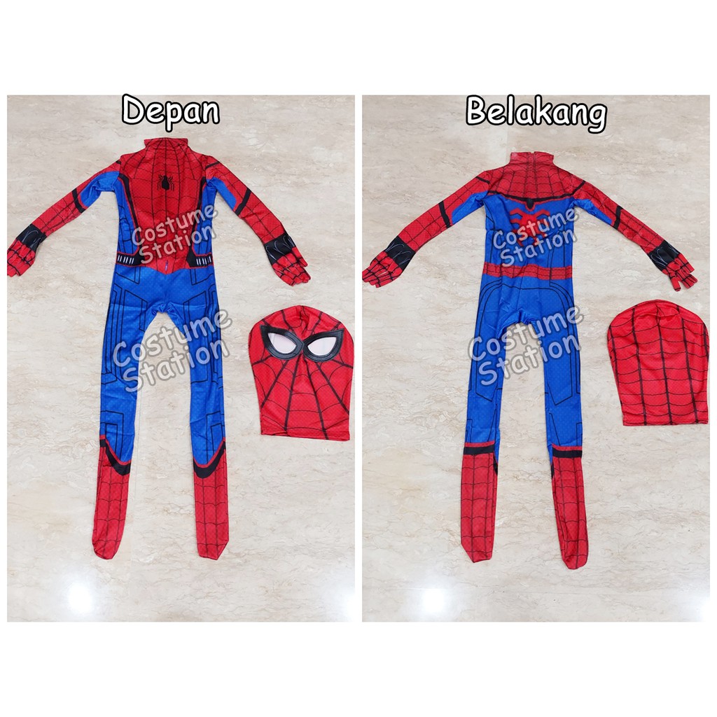 Kostum Superhero Spiderman Homecoming / Costume Marvel anak laki