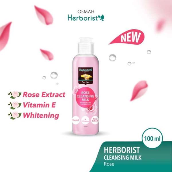 Herborist Cleansing Milk Rose Mawar 100ml | Herboris | Pembersih Wajah_Cerianti