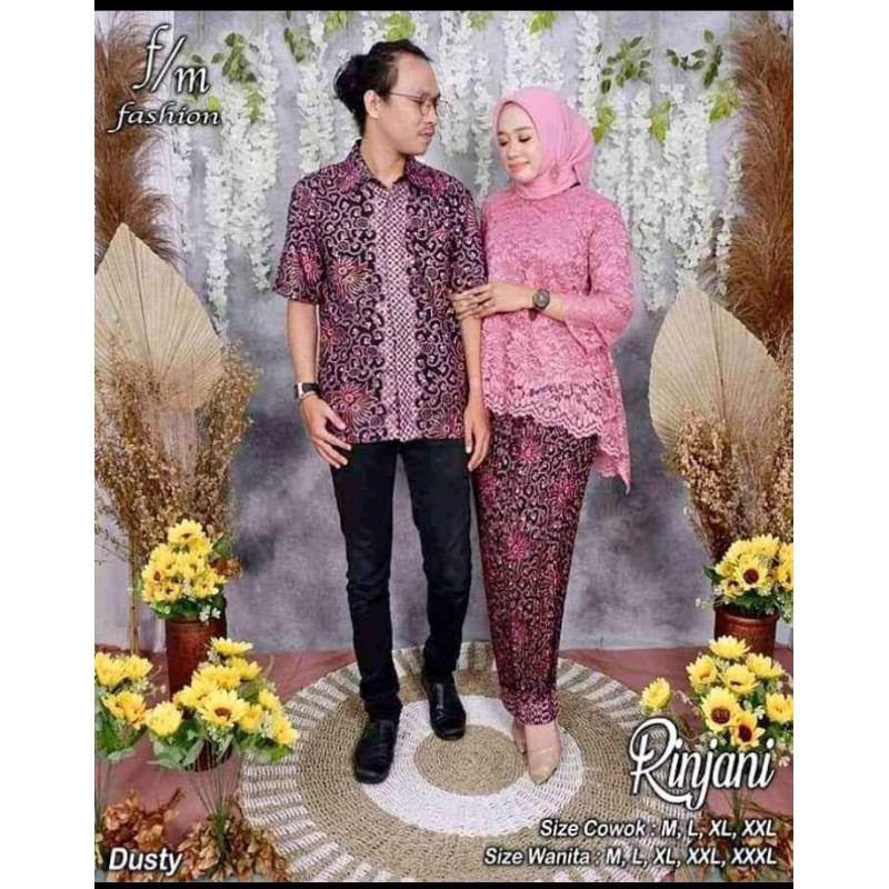 Jual Kebaya Couple Wisuda/couple Kebaya Modren/kebaya Couple Kondangan ...