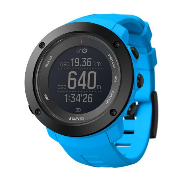 Jam Tangan Pria Suunto Ambit 3 Vertical Blue Digital Rubber Original