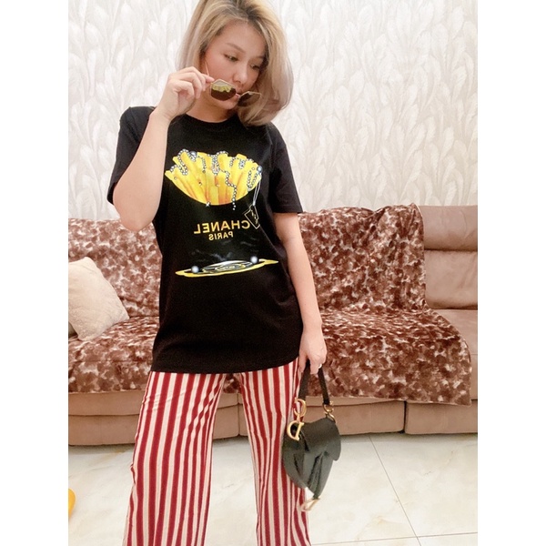 CHannel fries kentang KAOS BRANDEDTEE PREMIUM MIRROR