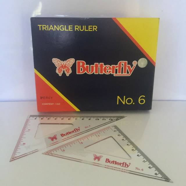 

Penggaris Segitiga No. 6 Butterfly - Triangle Ruler