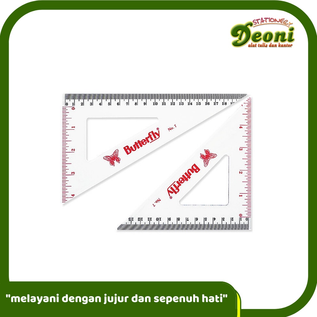 

BUTTERFLY No. 7 Set Penggaris Segitiga