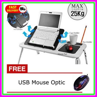 TJM Meja Laptop Lipat Portable Aluminium 62x 4 x 27cm TJM Meja Laptop Lipat Portable Aluminium 62x 4 x 27cm
