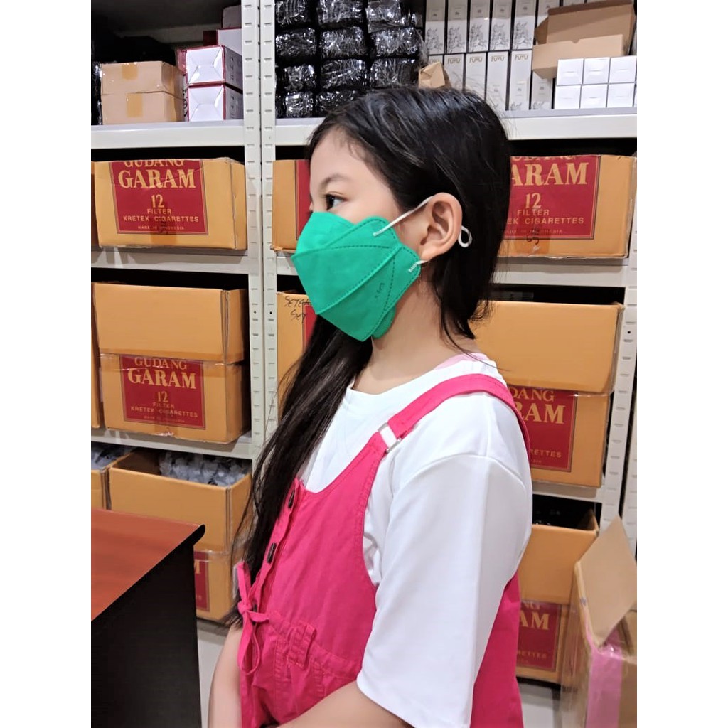 Masker 3 PLY evo hijau tebal anti bakteri virus - masker mulut