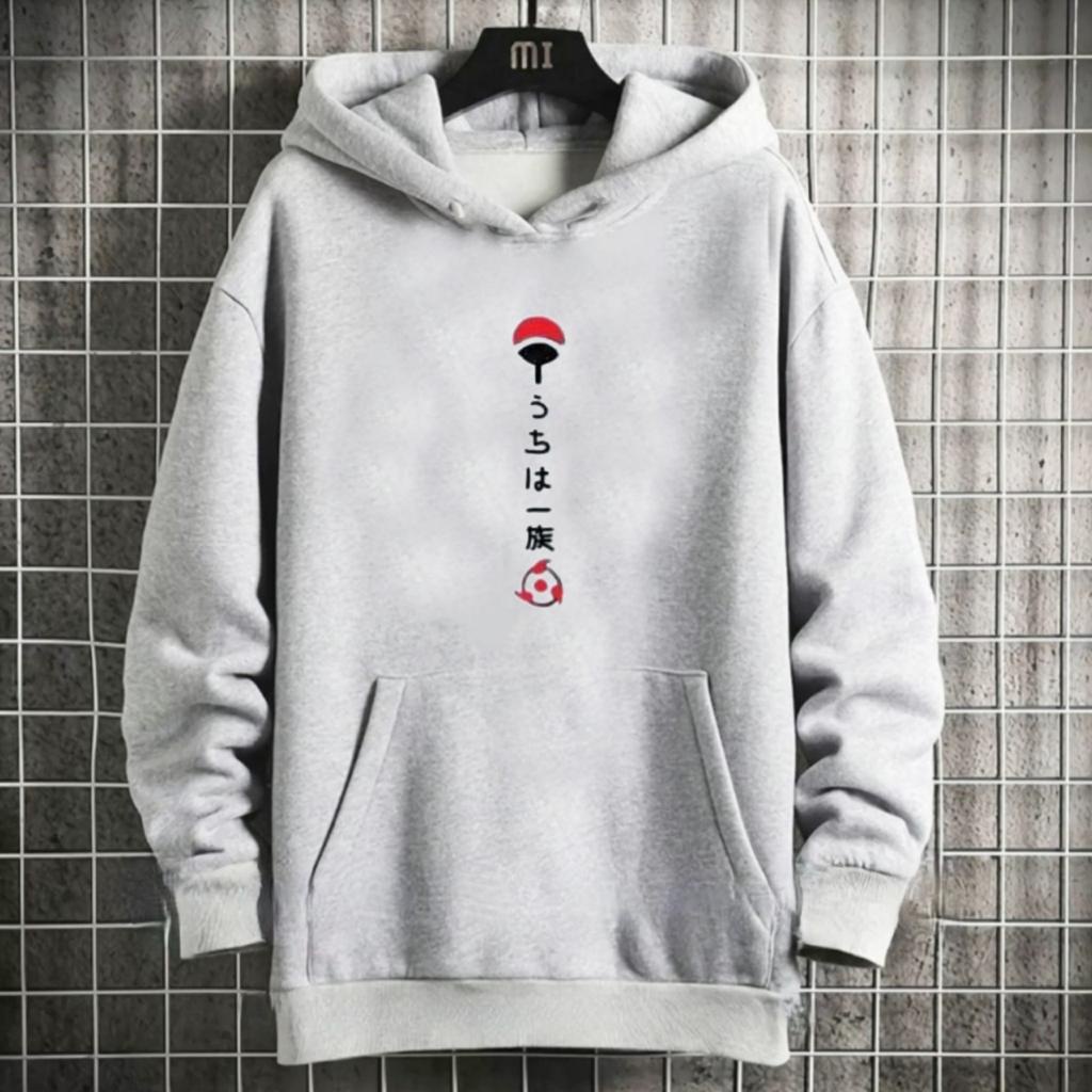 SWEATER HOODIE UCHIHA / HOODIE MURAH TERLARIS / HOODIE POLOS / HOODIE PRIA DAN WANITA / UNISEX / HOODIE PRINTING