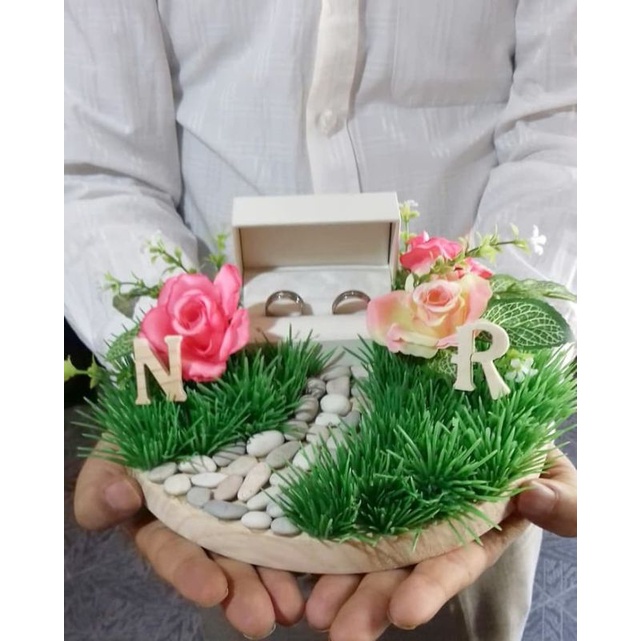 Kotak cincin pernikahan wedding ring box mahar pernikahan mas kawin tunangan lamaran kotak cincin