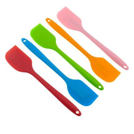 KINDSTORE❤ | SPATULA SILICONE - ANTI PANAS DAN ANTI LENGKET - SPATULA ALAT MASAK SILICONE LENTUR