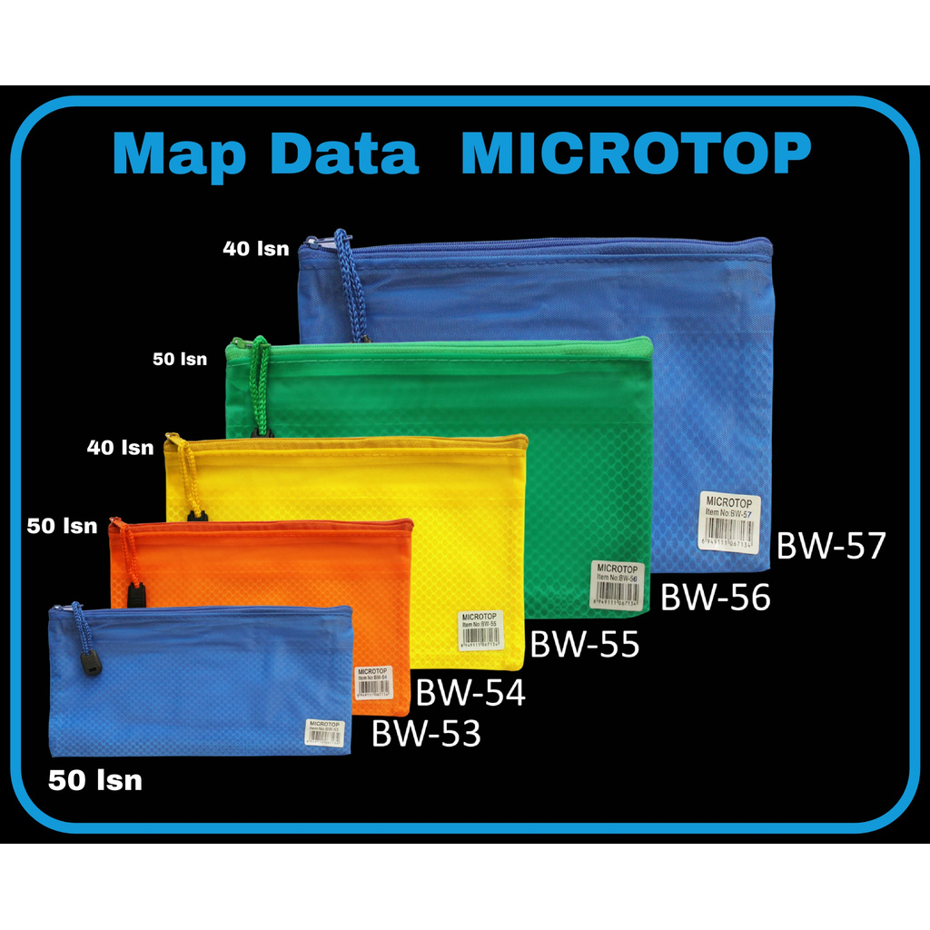 

SOS Map Data Amplop MICROTOP seri BW / Map Data / Map Dokumen/Map File/File Holder
