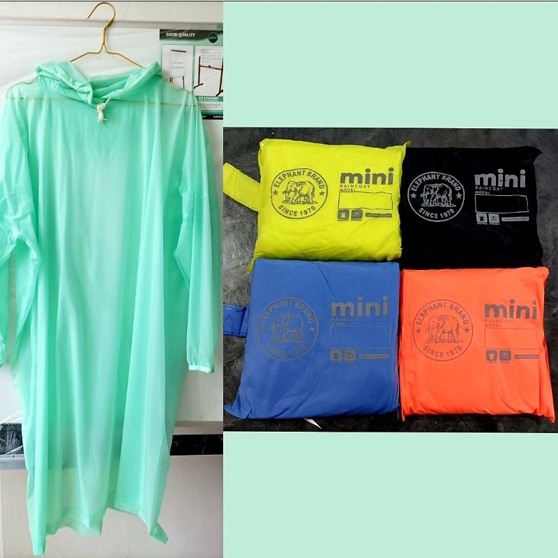 Jas Hujan Poncho Ponco MINI 1 kepala Kelelawar Batman Elephant Gajah Murah Universal Rain Coat