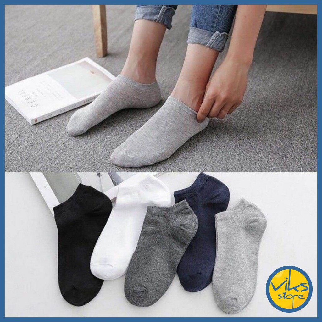 Kaos Kaki Semata Kaki Pendek Warna Polos Unisex Nyaman Distro Lokal Blackkelly Matakaki Angkle Socks Pria Wanita