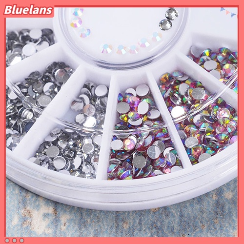 Bluelans Kristal Glitter Berlian Imitasi 3D Untuk Dekorasi Nail Art