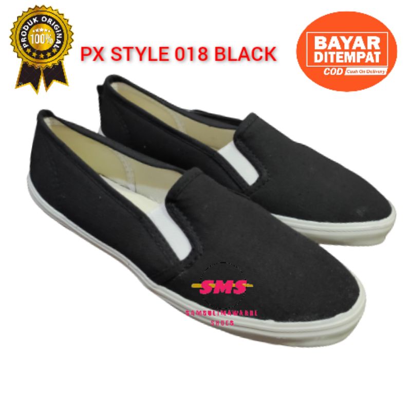 SEPATUPXSTYLE018PWHITE/SEPATU KANVAS/SEPATU LUKIS/SEPATU KANTOR PEREMPUAN/SEPATU LUKIS PEREMPUAN