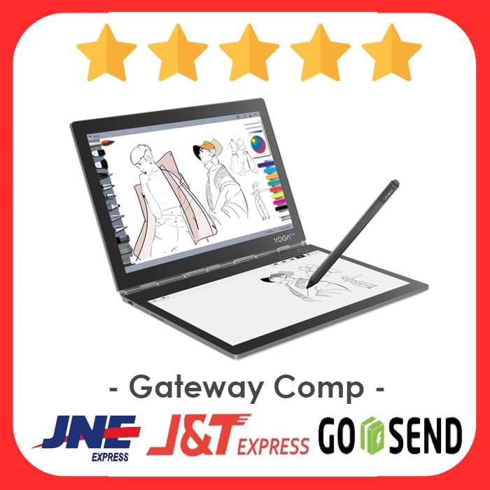 Laptop Lenovo Yoga Book C930 i5 7Y54 RAM 4GB 256GB SSD 10 Toch Win 10 Hitam