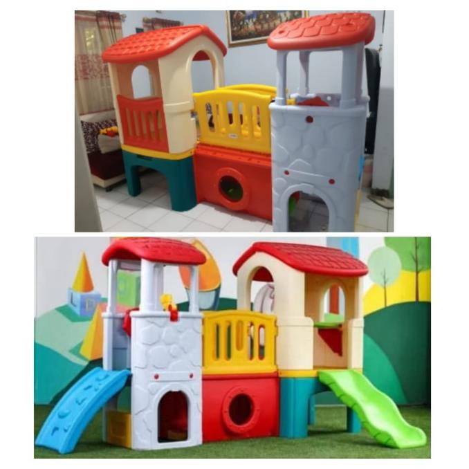 Rumah Rumahan Anak Besar Play Ground Playhouse Slide Rumah Perosotan