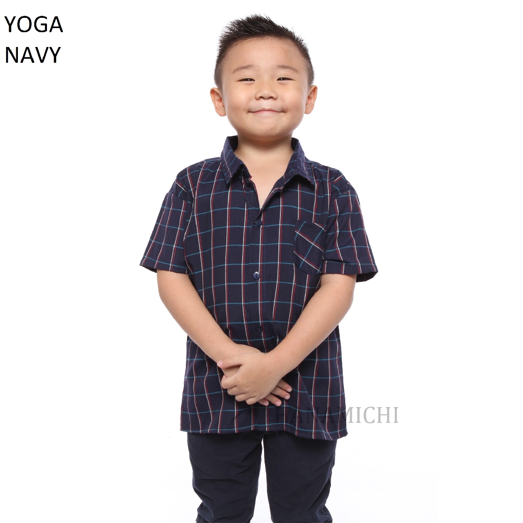 Hanamichi YOGA Baju Kemeja Anak Lengan Pendek