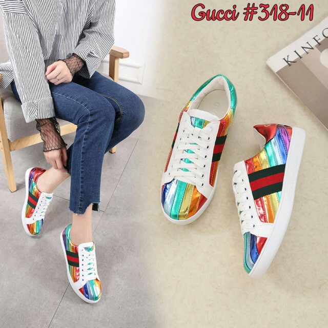 gucci rainbow sneakers
