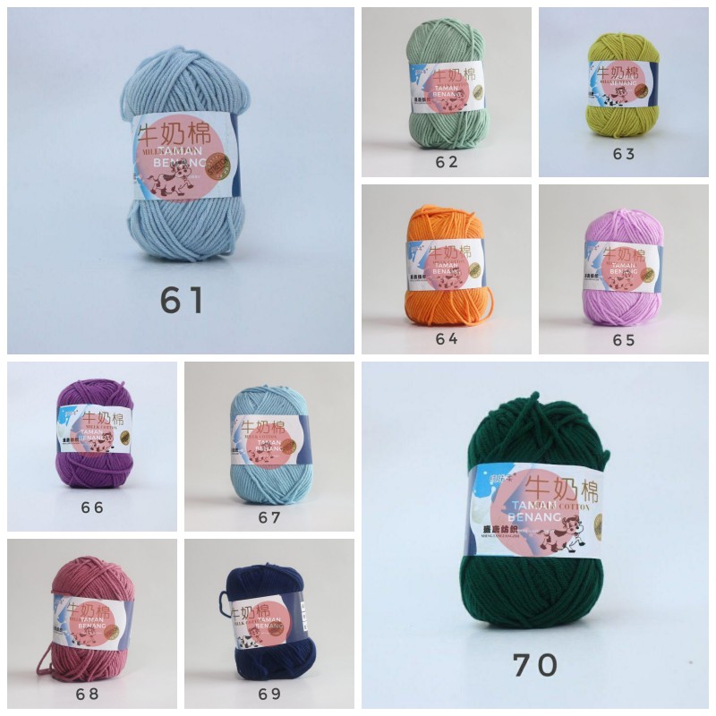 Benang Rajut Katun Susu (Katalog 61-80)