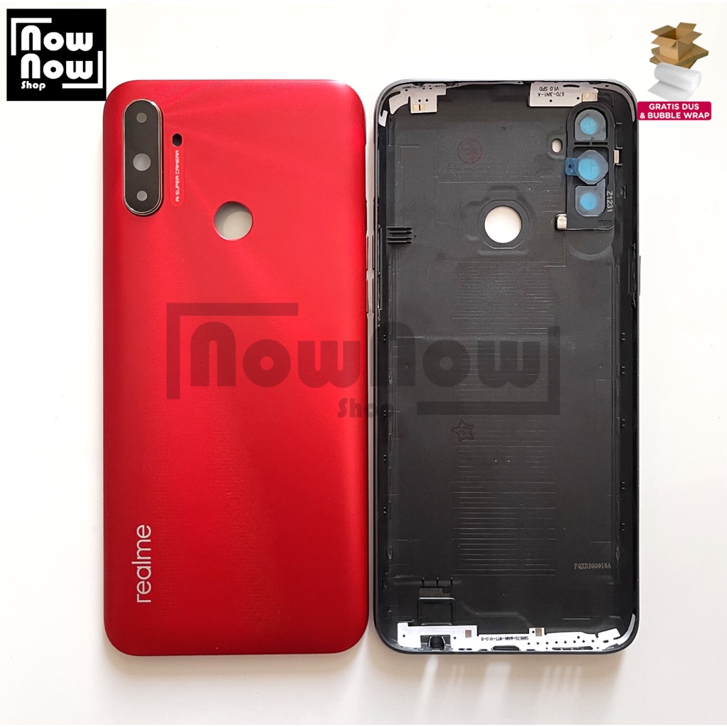 Backdoor Tutup Belakang Baterai Backcover Back Casing Housing Realme C3 RMX2027 RMX2020 RMX2021 Cover Belakang