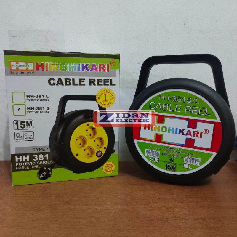 Kabel Roll / Kabel Box HINOHIKARI 15 Meter, Kabel Tembaga Murni