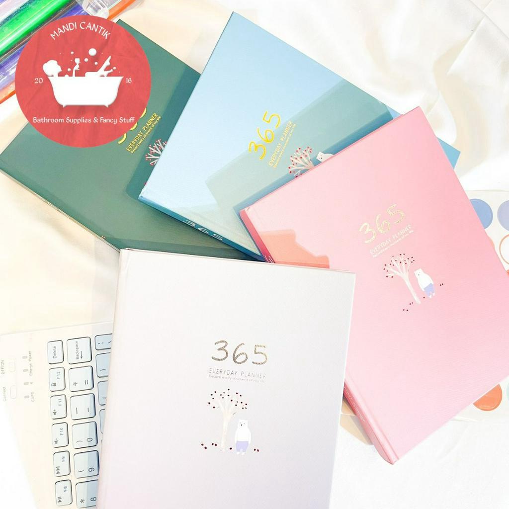 

buku agenda everyday planner 365 days planner book lucu imut kado unik perencanaan COD