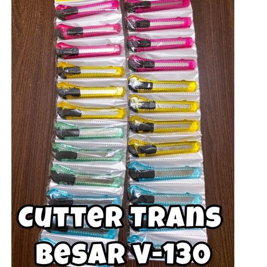 

Stars (HARGA 1 LUSIN) Cutter, pemotong, pisau, cutter transparan warna, alat potong, cutter renteng murah #Terbagus