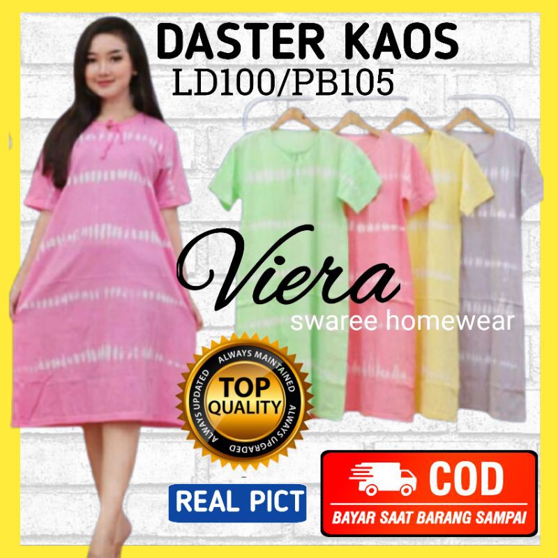 Baju Daster Kekinian Pakaian Perempuan Dewasa Ukuran Wanita Remaja Terbaru Lengan Pendek Bahan Kaos Motif Abstrak Harga Grosir Murah Bisa COD