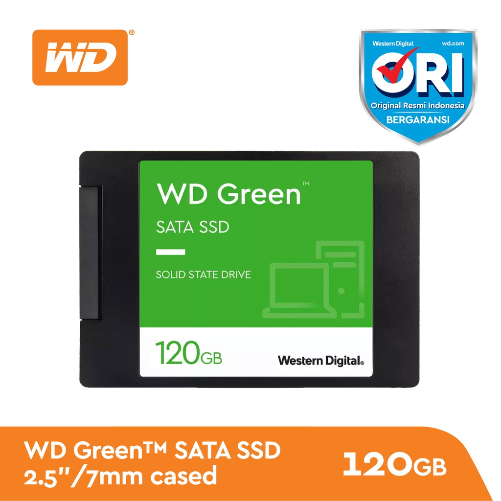 Jual WD Green SSD 120GB Sata 3 - WDC Green 120 GB 2.5" | Shopee Indonesia