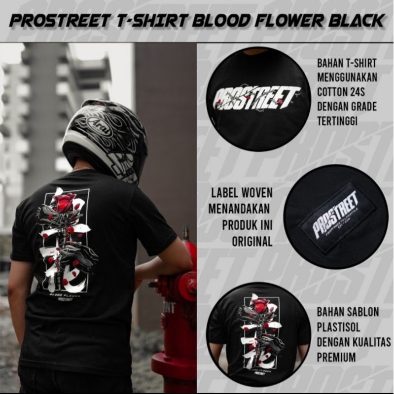 Tshirt Prostreet Blood Flower Black