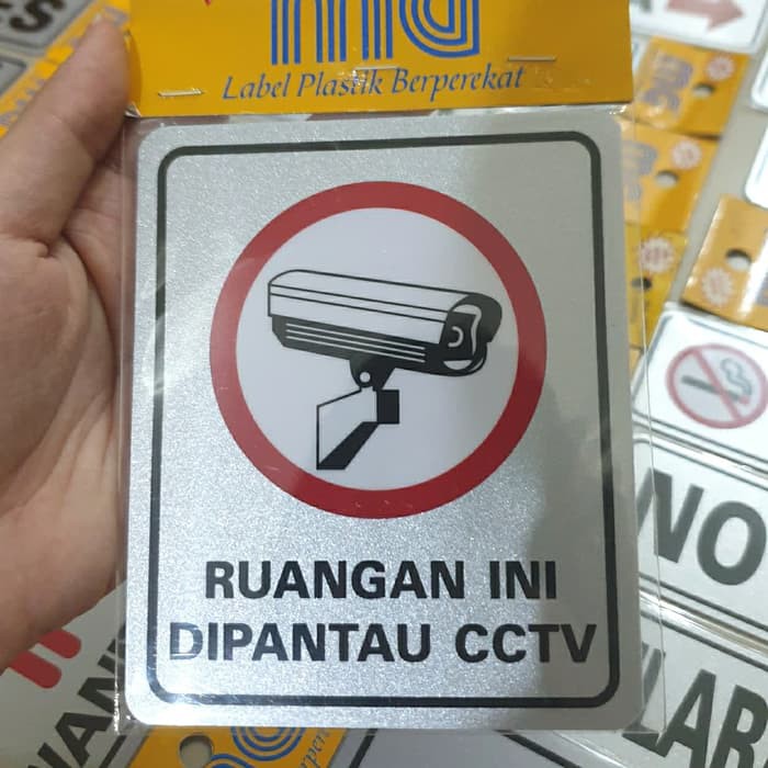 

Stiker Sticker Tempel Gambar Ruangan Ini Dipantau CCTV