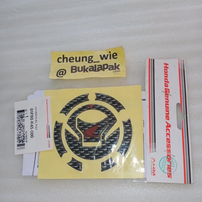 08F80K45000 Cover Fuel Pad stiker tutup tangki New CB150R/CBR 150 R LED ori HGA