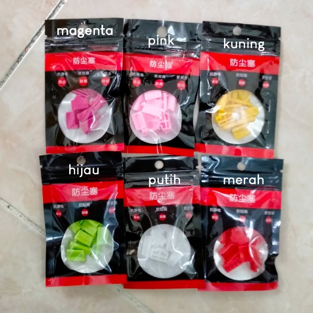 Karet Penutup Tutup Anti Debu Lubang Port Laptop Silicone Notebook Dust Plug