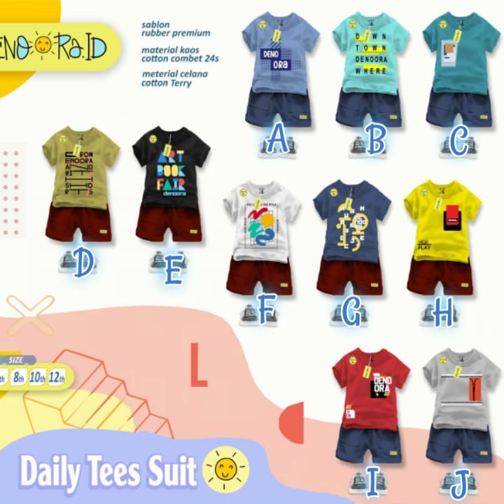 SETELAN ANAK LAKI-LAKI DAILY SUIT 4-12 TAHUN