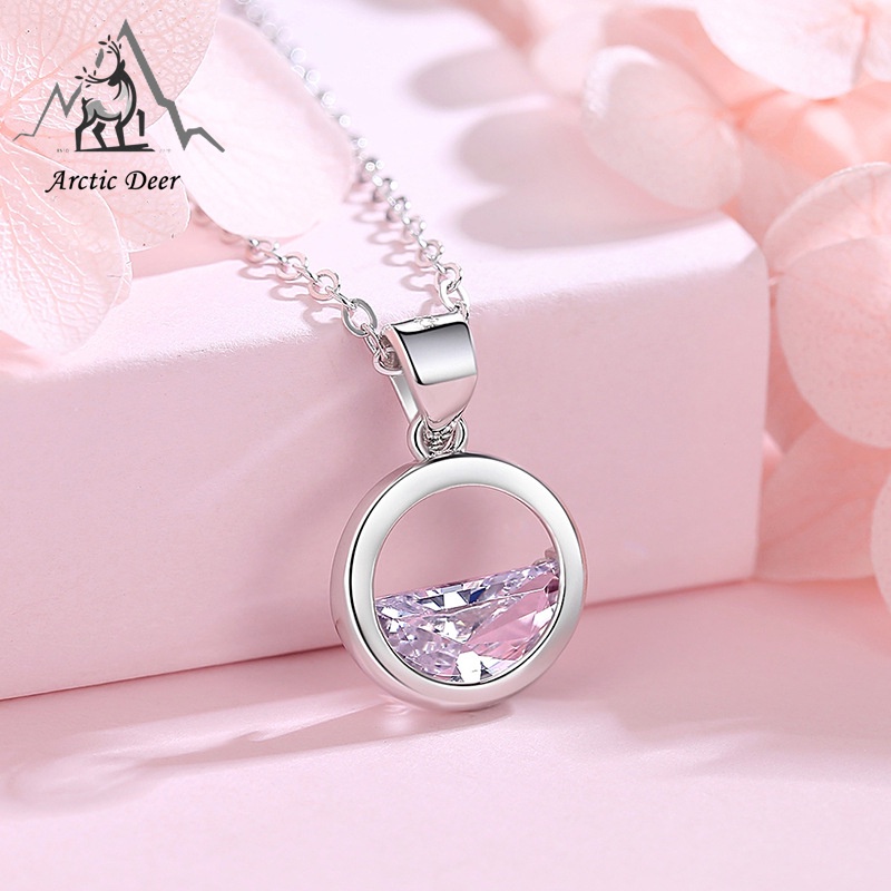 Kalung Sterling silver S925  (Garansi 2 Tahun )Murni dan manis Tidak memudar dan tidak berkarat kalung perak asli  s925 Original Arctic Deer