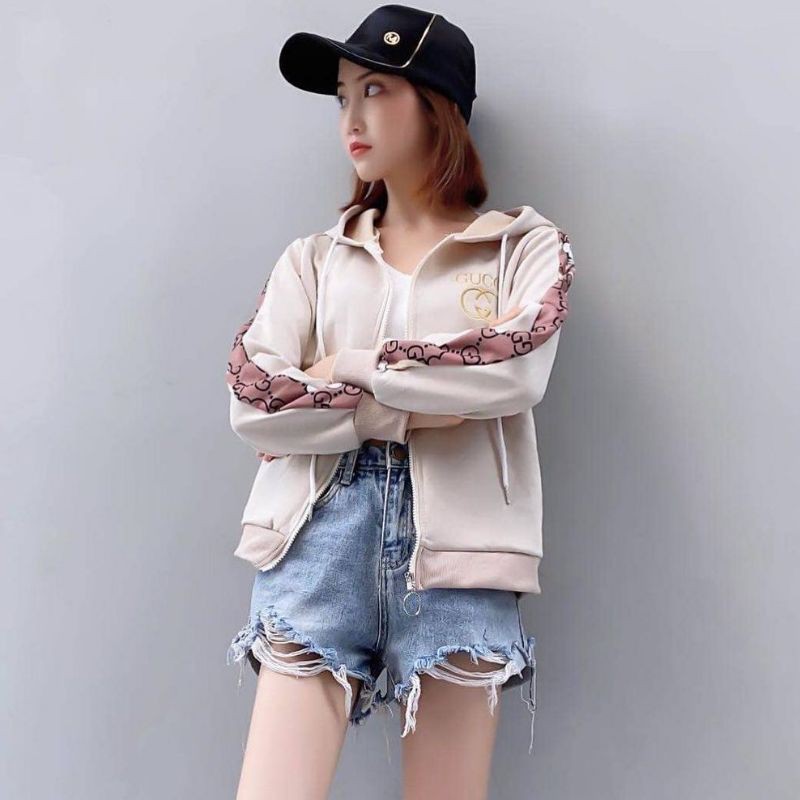 QUEEN SAKURA GUCCI MICKEY JACKET IMPORT - JACKET SUEDE WANITA IMPORT - B3363Q