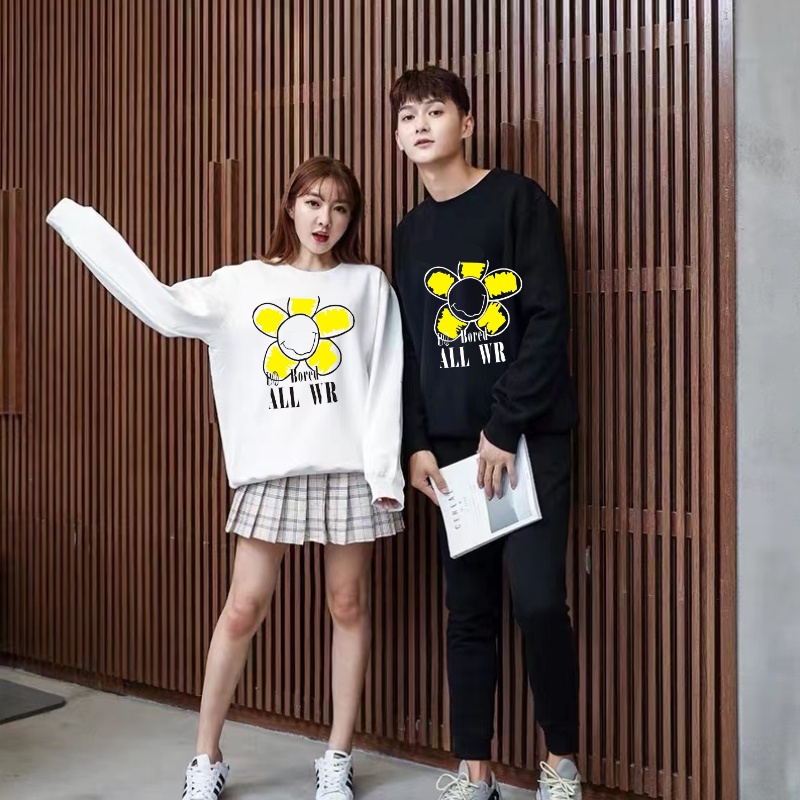 Sweatshirt oversize t shirt baju lengan panjang korea style