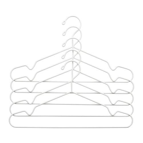 STAJLIG Gantungan, dalam/luar ruang, putih 5 Pcs