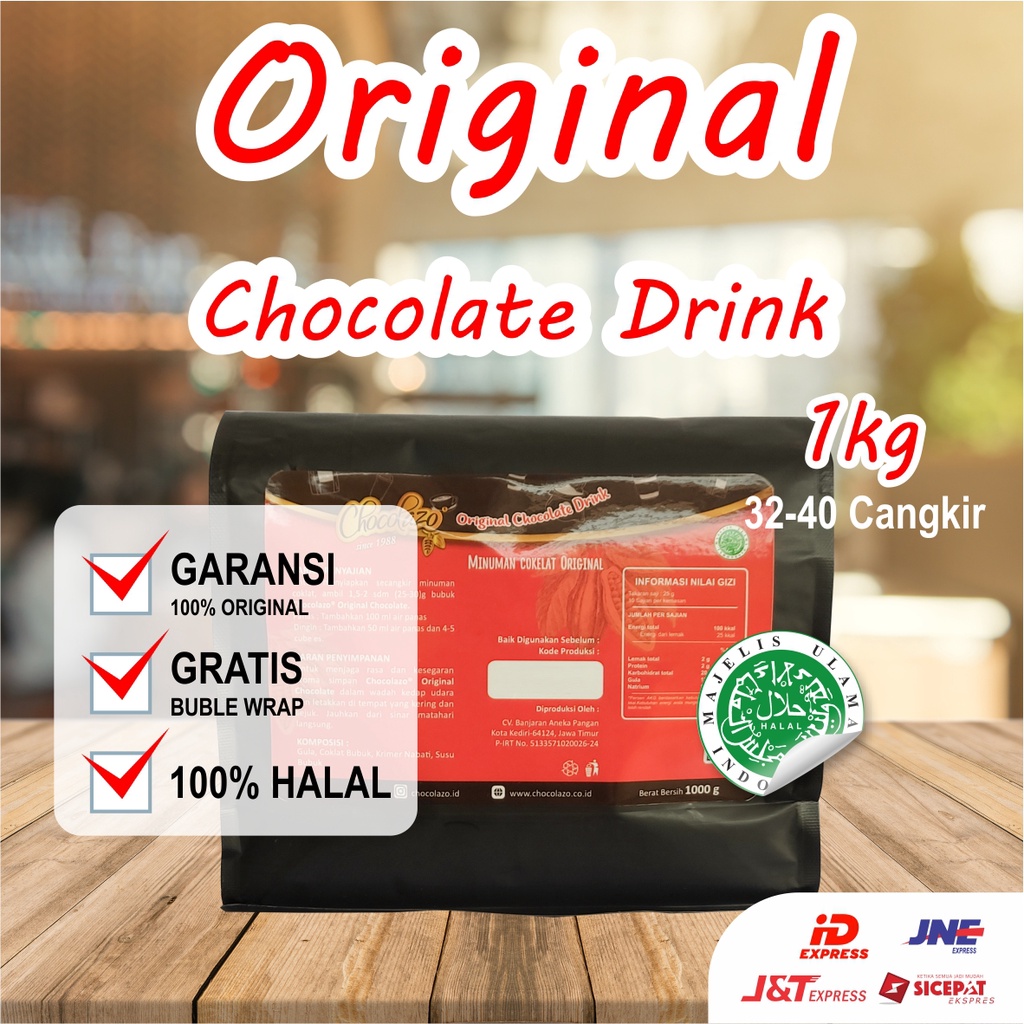 

Minuman Coklat Bubuk Premium Kiloan 1Kg Original Dark Chocolate Drink 3in1 Siap Seduh Dijamin Asli