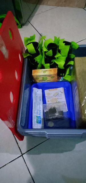 Paket Starter Kit Hidroponik 3 Set Slab Komplit (nampan + Spuit) Murah