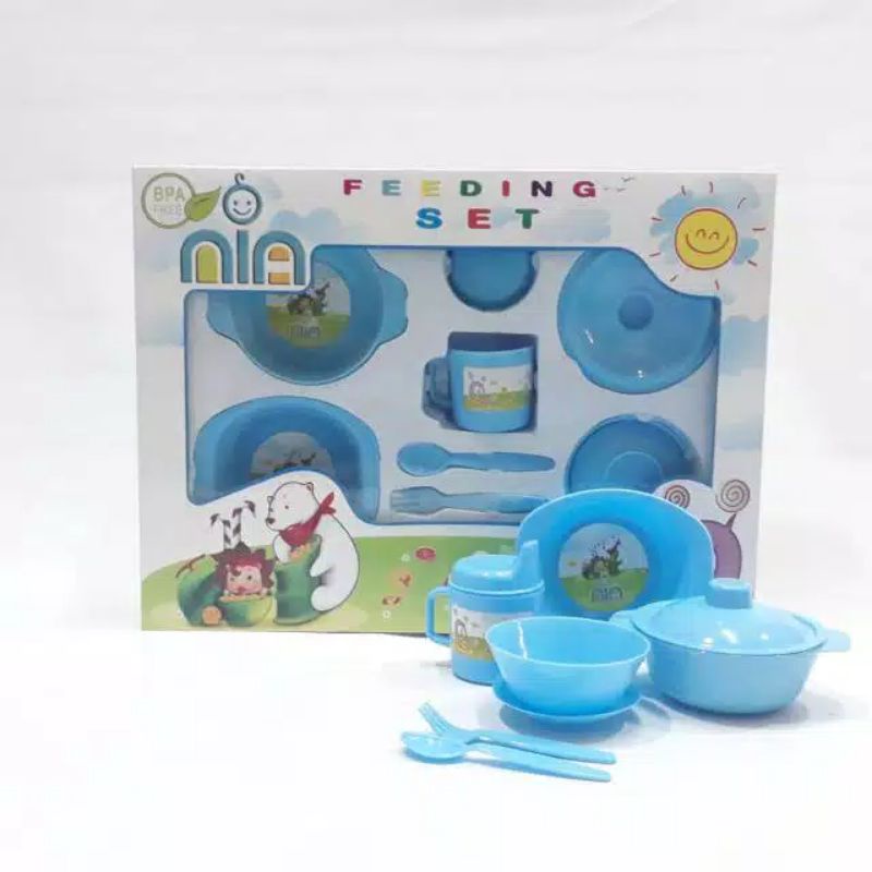 NIA-FEDDING SET UKURAN BESAR-TEMPAT MAKAN BAYI-PERALATAN BAYI MURAH