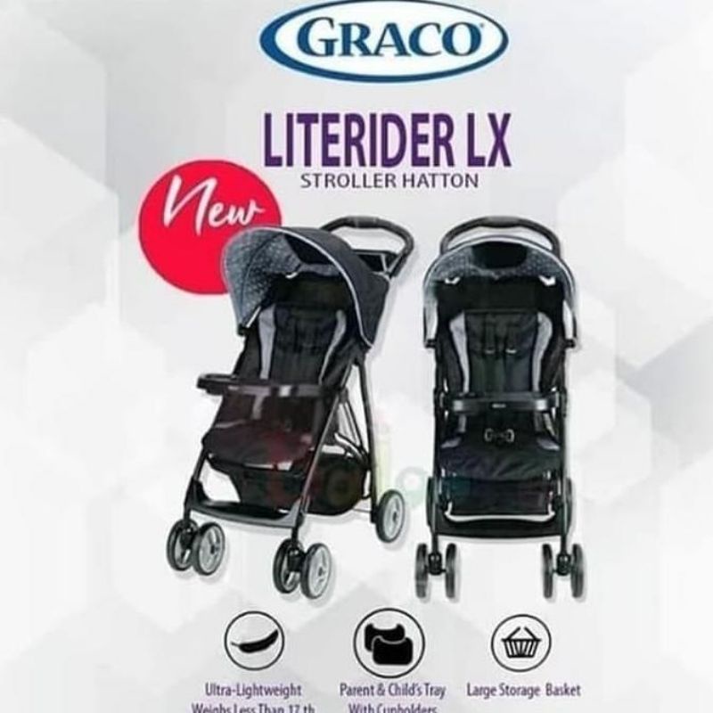STROLLER GRACO LITERIDER LX / KERETA DORONG ANAK MURAH 
