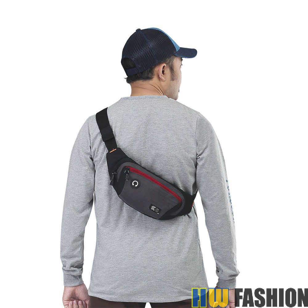 Kuzatura - KZR 274 Tas Pinggang Pria Abu murah original cibaduyut keren