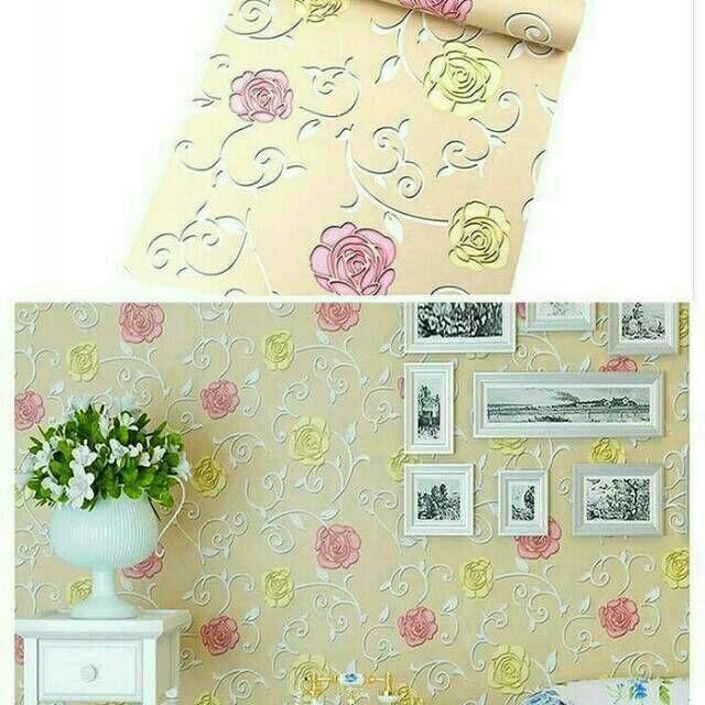 Wallpaper Sticker Motif Bunga 5146