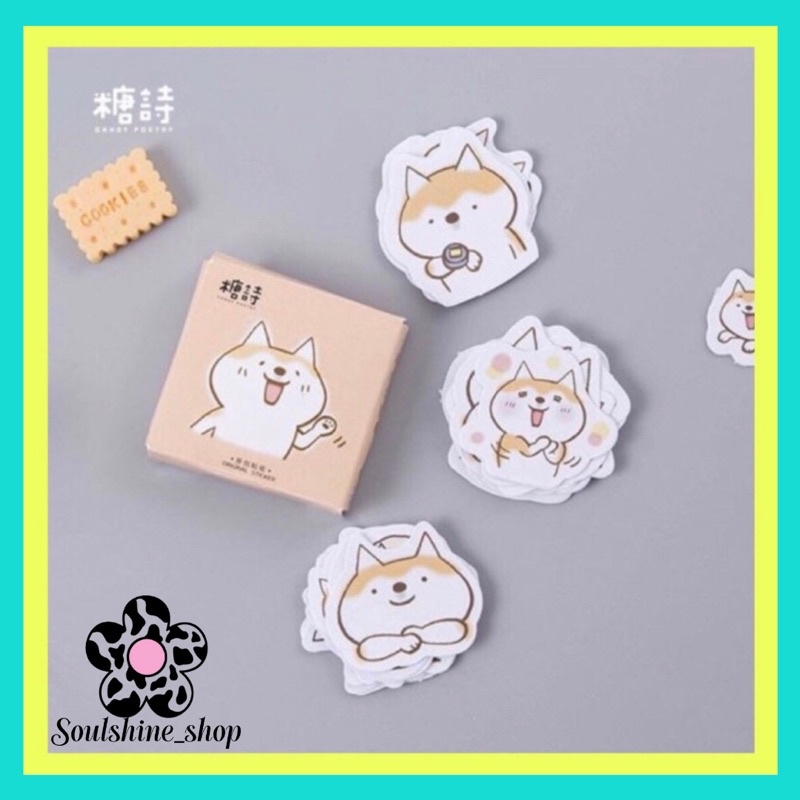 

45pcs Sticker Doggy Kawaii Untuk Scrapbook/Journal/Diary